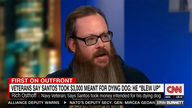 Navy Vet Allegedly Scammed By George Santos Gets Emotional