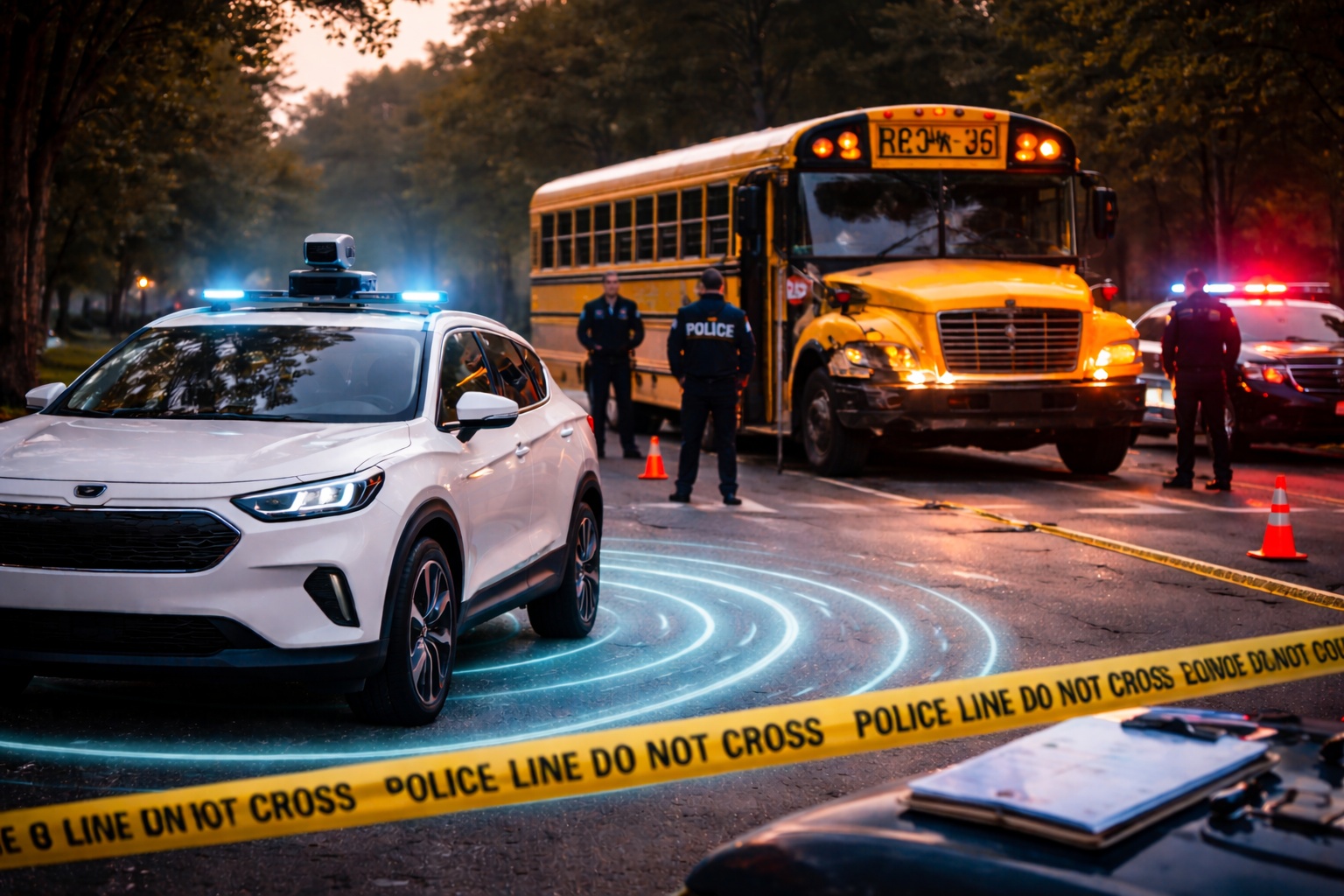 Self-Driving Vehicles Face Federal Scrutiny After School Bus Incidents