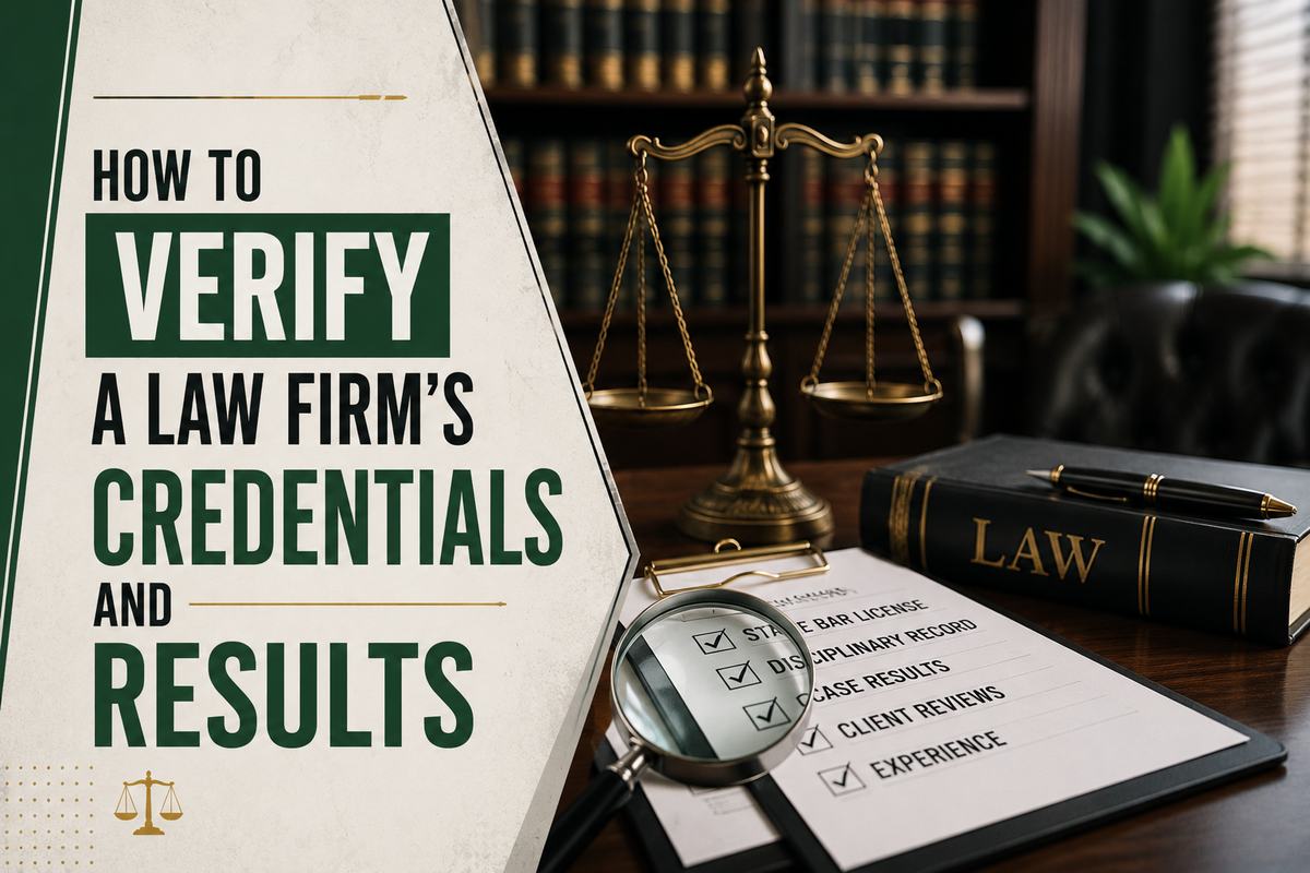 How to Verify a Law Firm's Credentials and Results Before You Sign